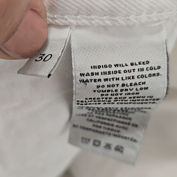 JBrand White Denim Cutoff Shorts 30 - Picture 8 of 8